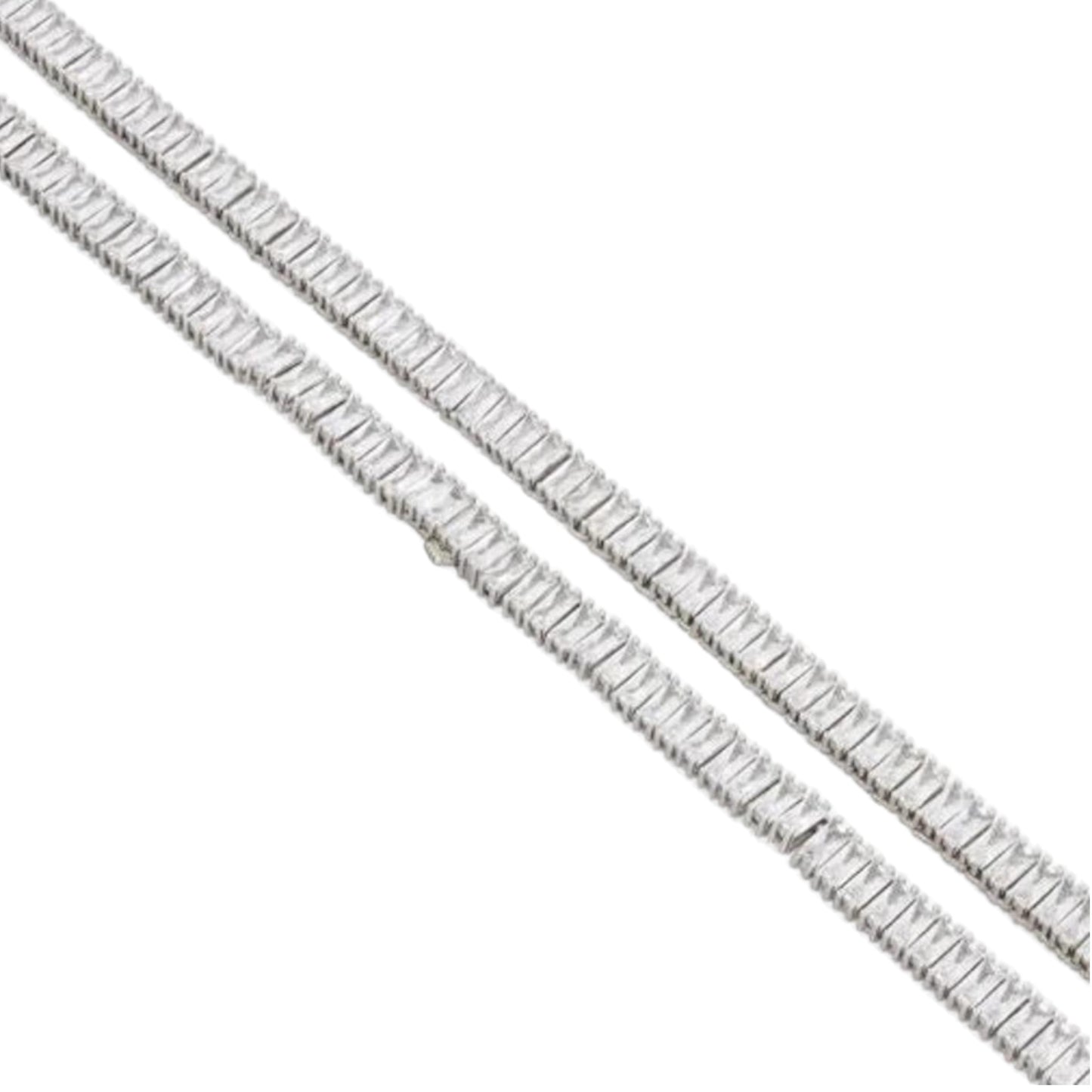 KING ICE: 6mm Baguette Tennis Chain