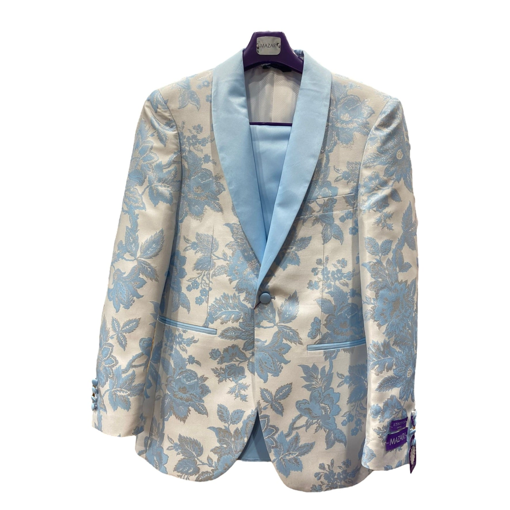 MAZARI: Floral 2pc Slim Suit 9590