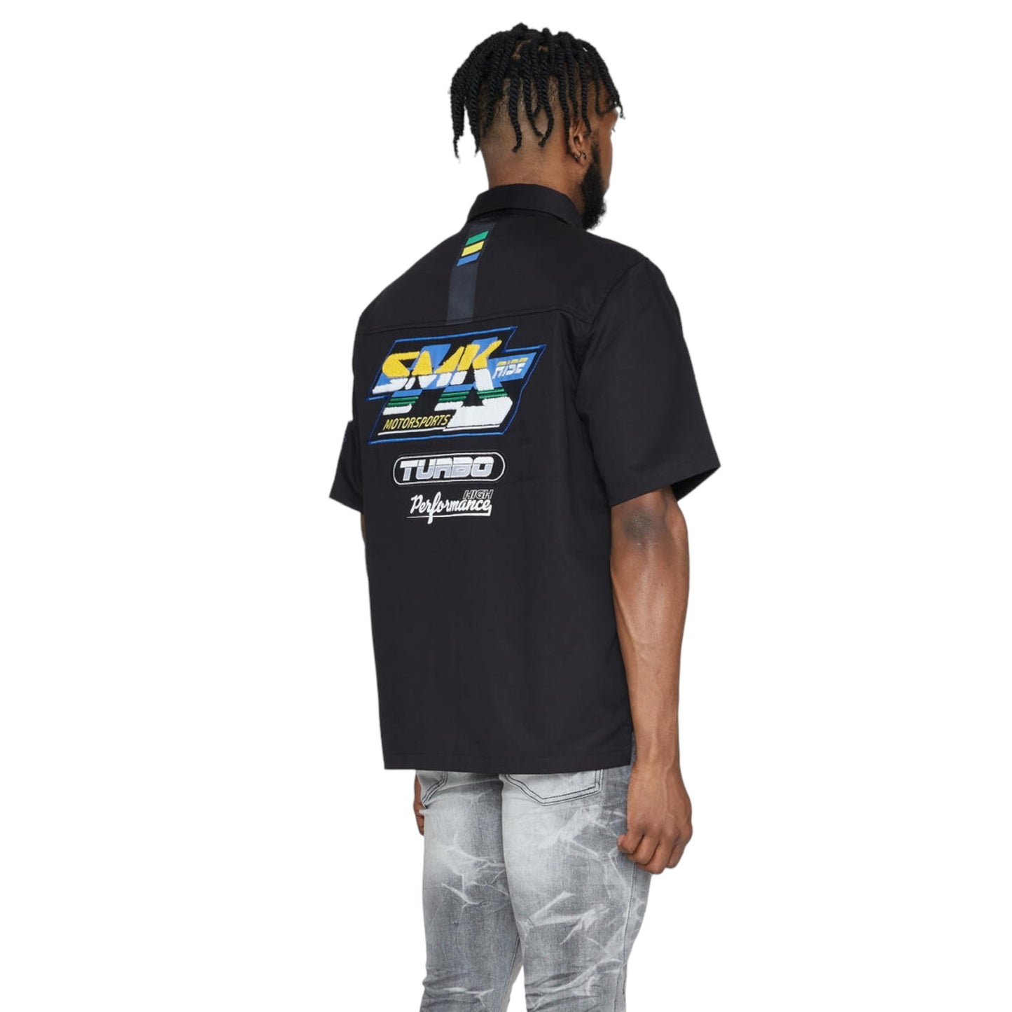 SMOKE RISE: Racing Polished Twill Shirts WH23585