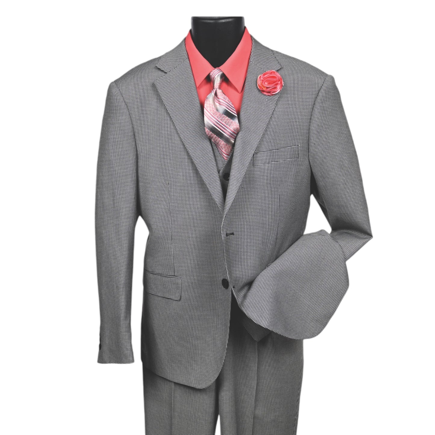 MICHAEL ADAM: 3PC Paris Vested Suit 3234