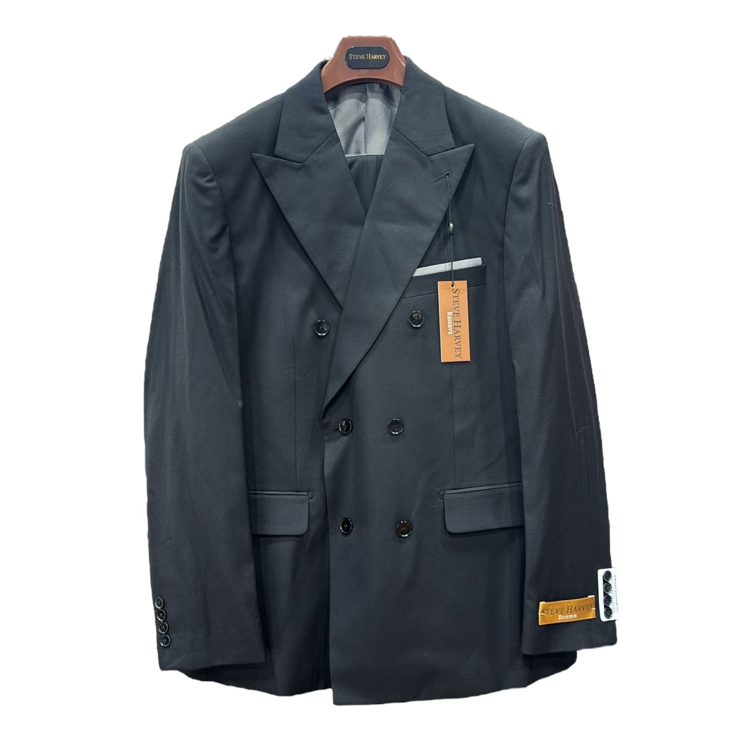 STEVE HARVEY: 2PC. Double Breast Suit. 223100SHS