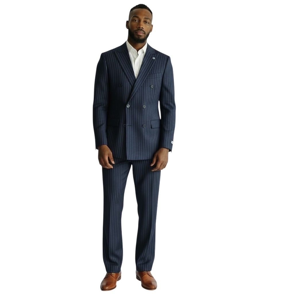 STACY ADAMS: Double Breast Modern Fit Suit SA00656