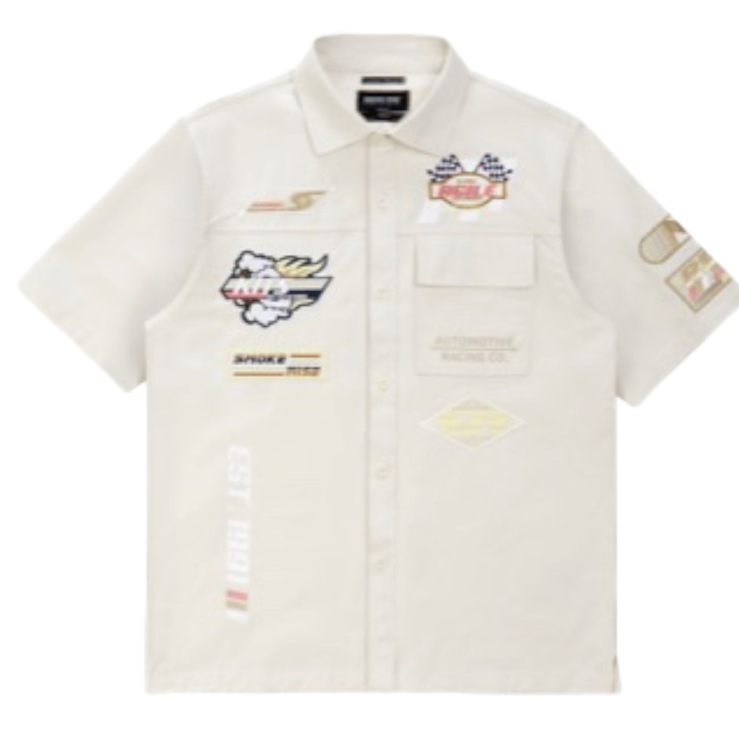 SMOKE RISE: Racing Polished Twill Shirts WH23585
