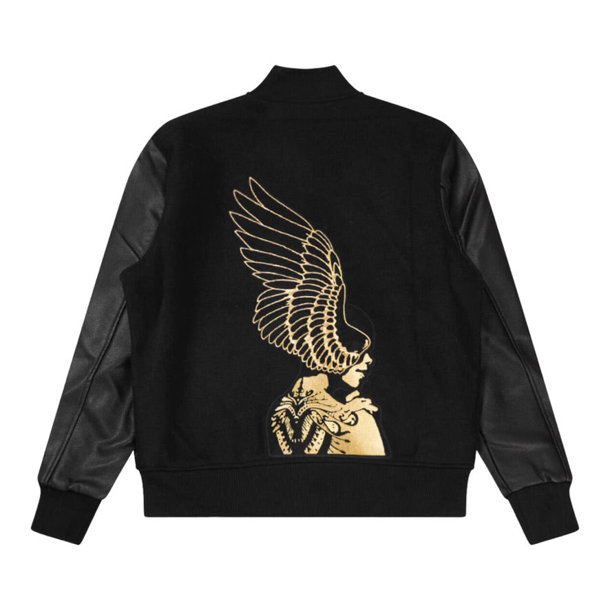 ROKU STUDIO Fallen Angel Varsity Jacket On Time Fashions