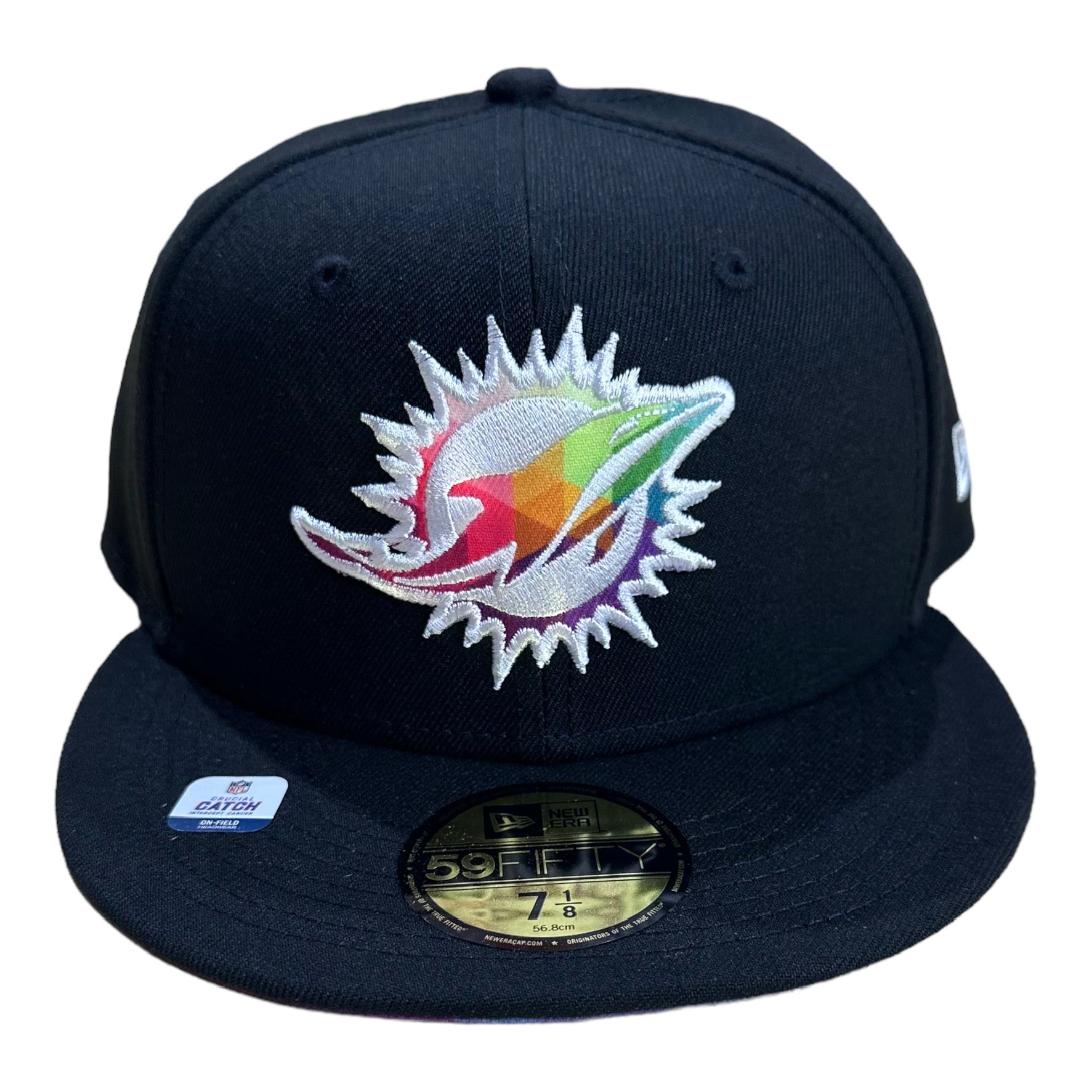 NEW ERA CAPS Miami Dolphins Throwback 59Fifty Fitted Hat 60426671