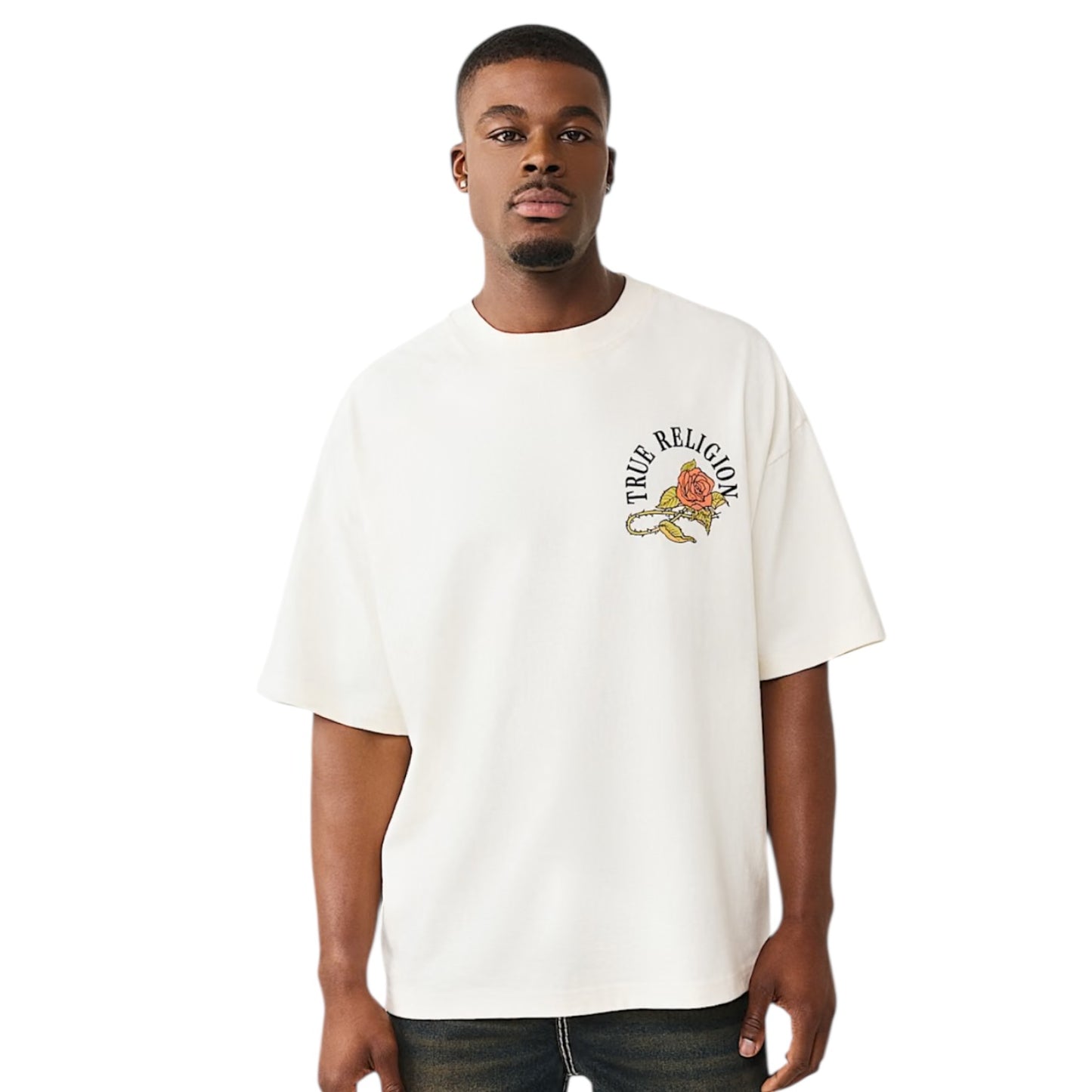 TRUE RELIGION: Floral Snake SS Tee 110491