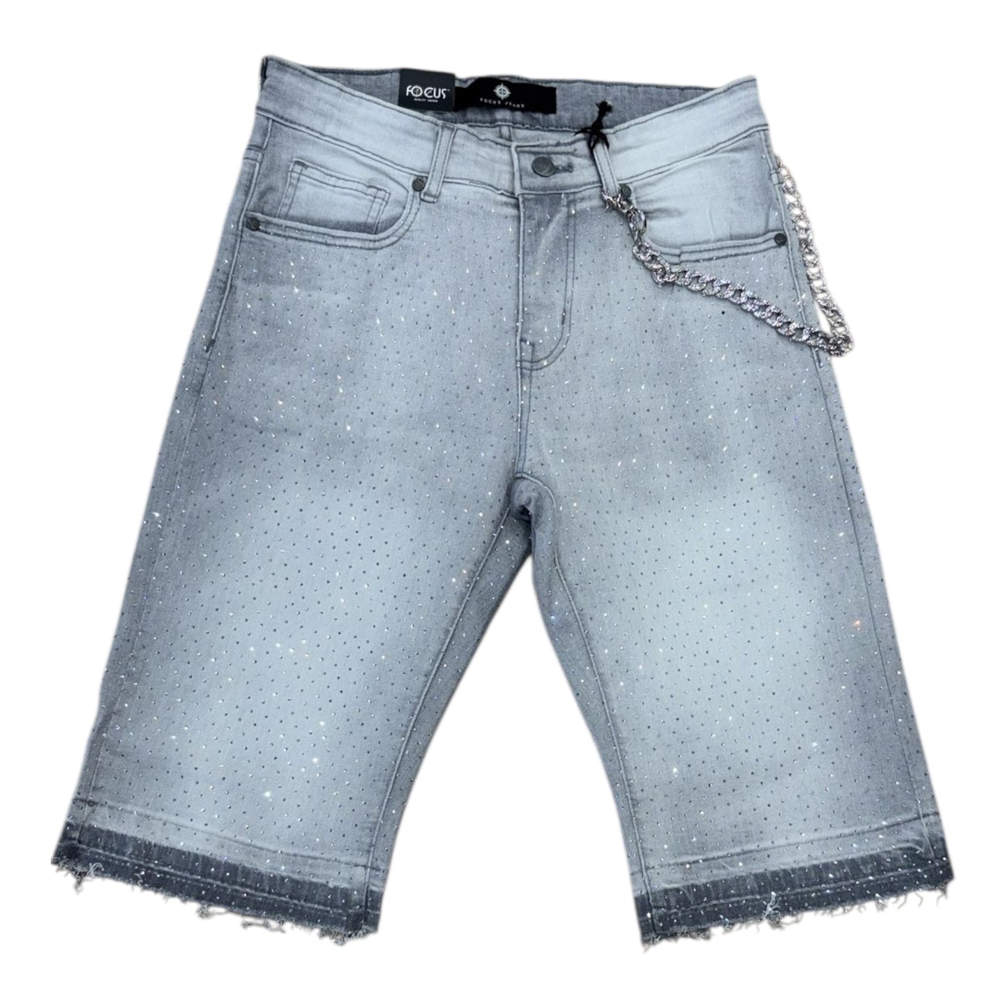 FOCUS: All Over Stone Denim Shorts 2519