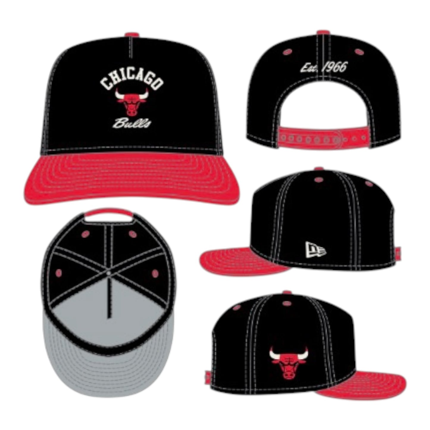 NEW ERA: Bulls Arched Snapback 60807415