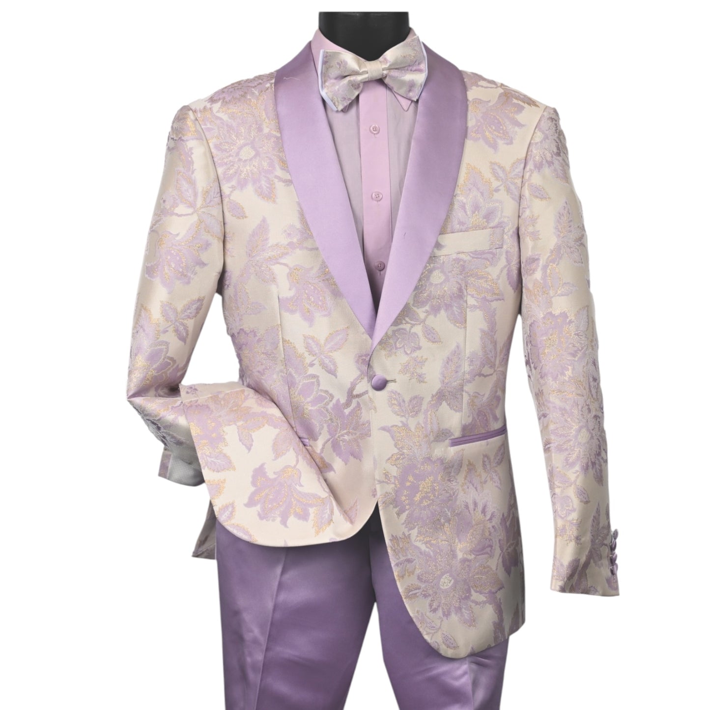 MAZARI: Floral 2pc Slim Suit 9590