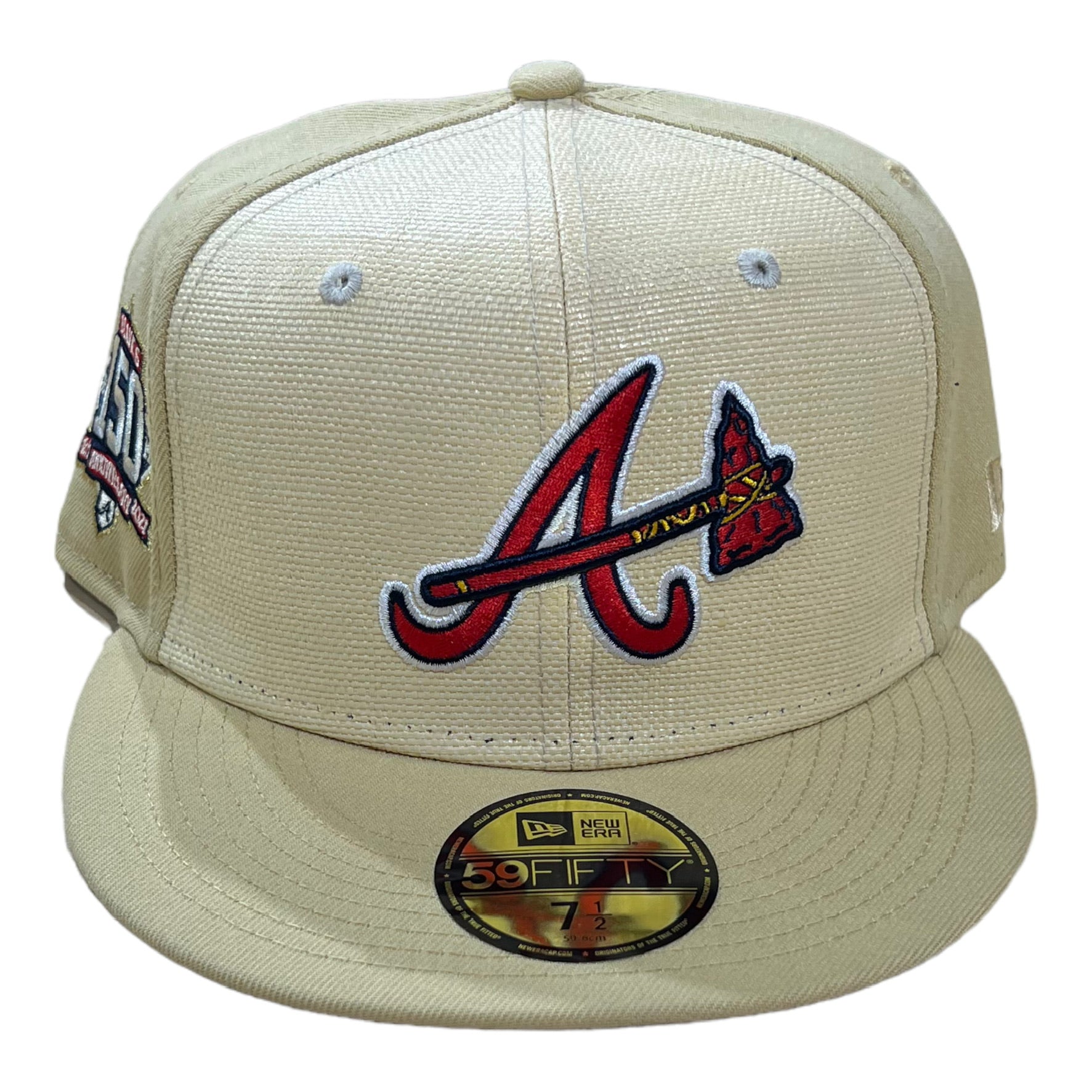 New Era Atlanta Braves Retro Script MLB 59FIFTY Unisex Cap Blue 60417773