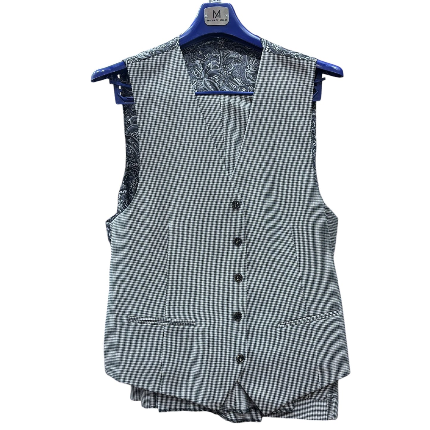 MICHAEL ADAM: 3PC Paris Vested Suit 3234