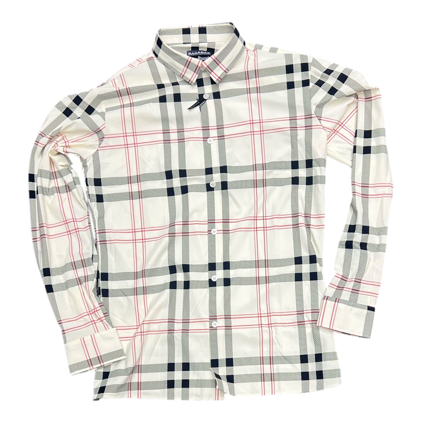 BARABAS: Plaid Stretch Button Down 4B67