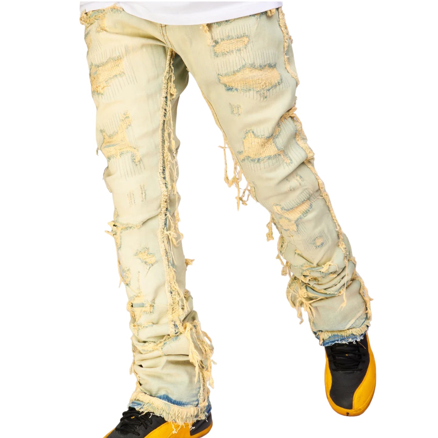 FOCUS: Heavy Distressed Stacked Denim 3498