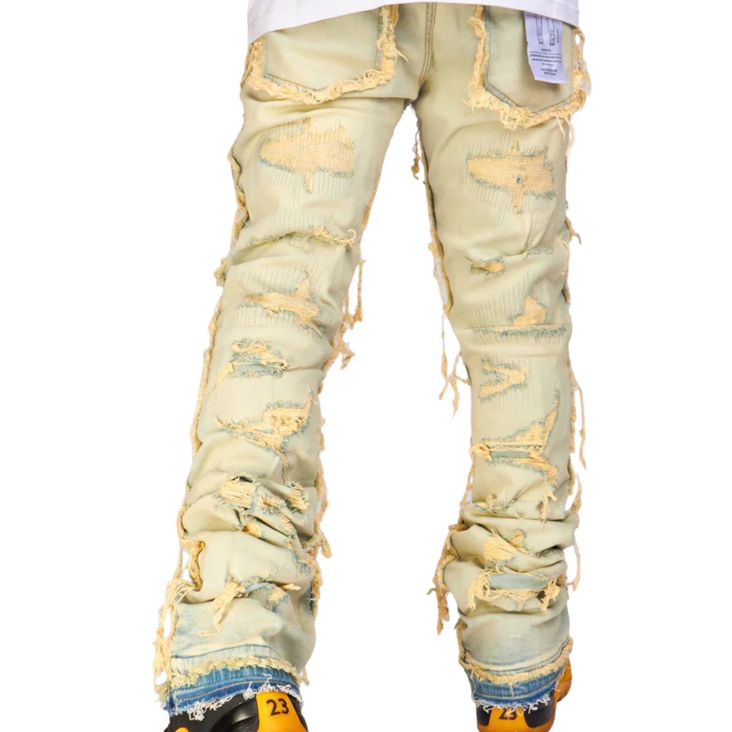 FOCUS: Heavy Distressed Stacked Denim 3498