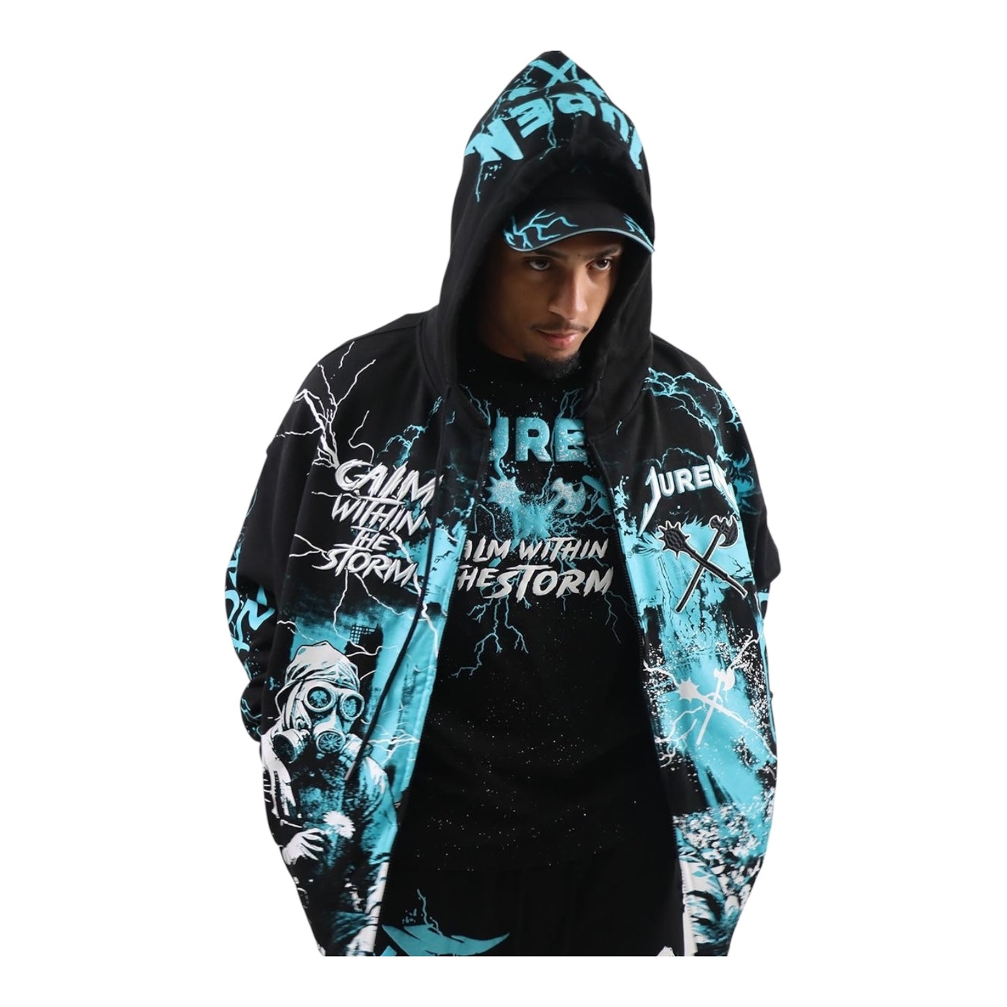 JUREN: Calm Within The Storm Zip Up Hoodie 201