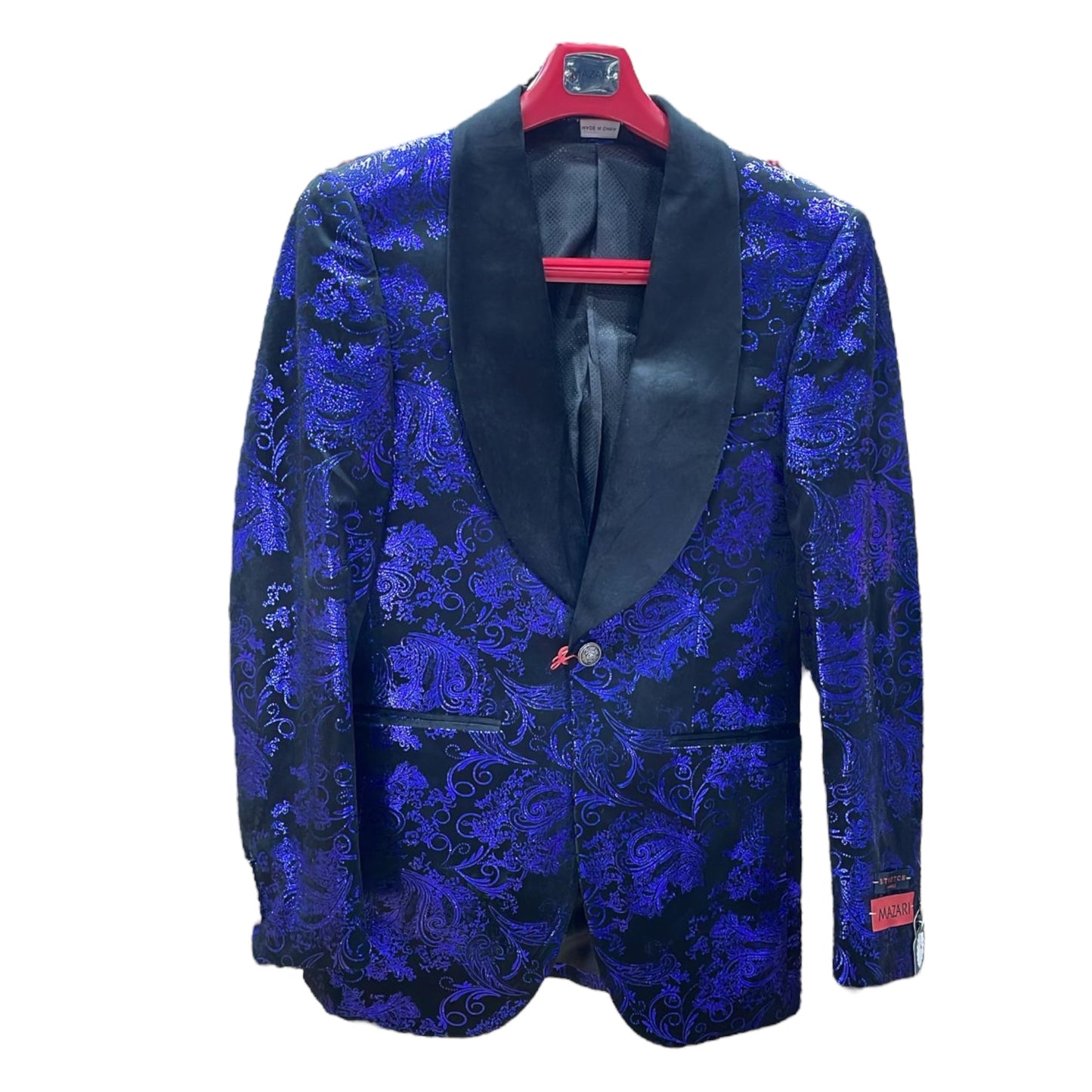MAZARI: Paisley Metallic Blazer 9610