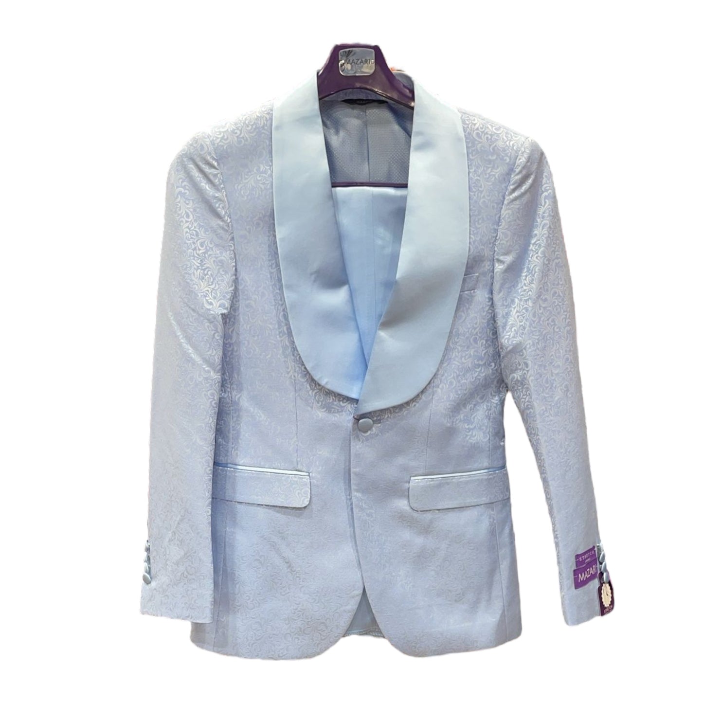 MAZARI: Floral 2pc Slim Suit 9606