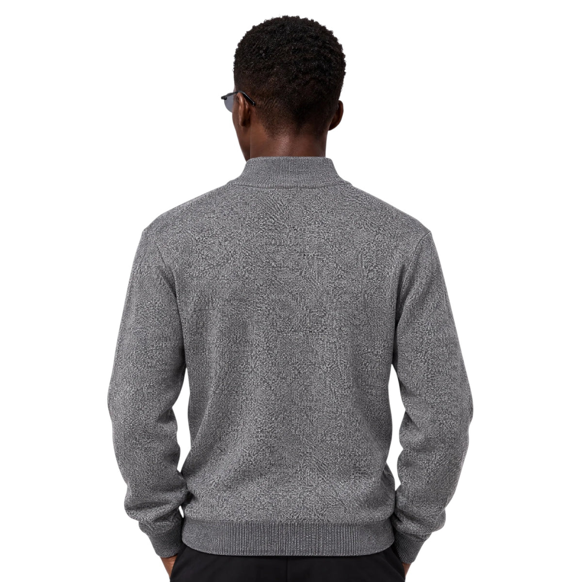 JASPER CLAY: 1/4 Zip Chenille Sweater JSC-508