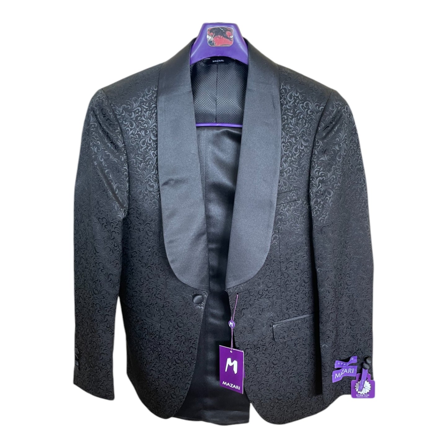 MAZARI: Floral 2pc Slim Suit 9606