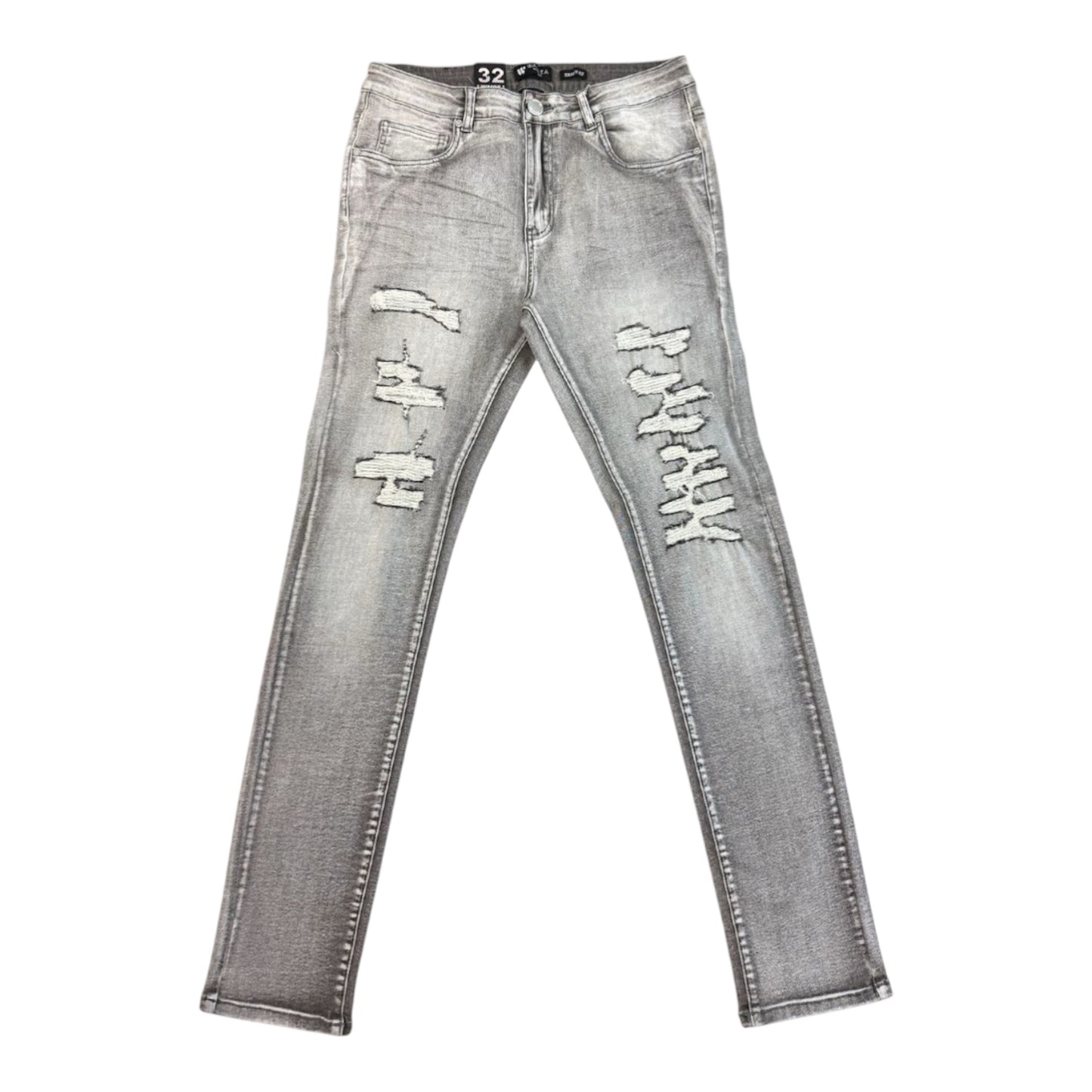 WAIMEA: Skinny Distressed Jean M8659