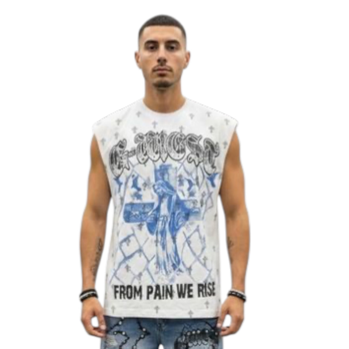 G*WEST: From Pain We Rise Sleeveless Tee 9453