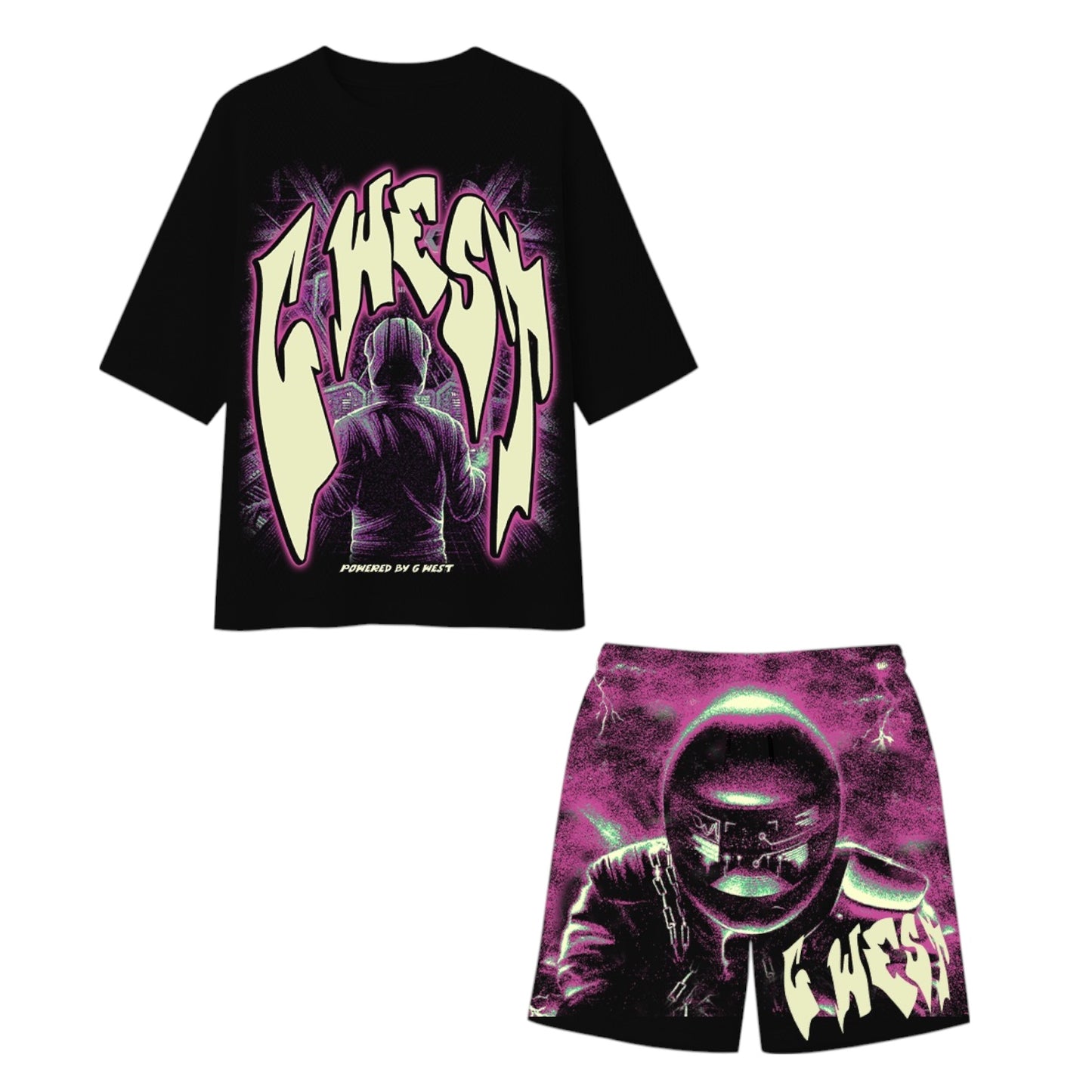 G*WEST: Man In Glow Mesh Short Set 5020
