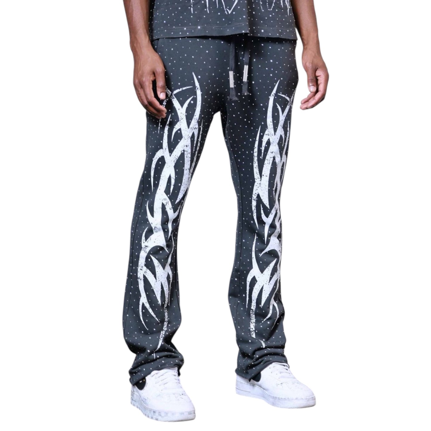 FIRST ROW: Tribal Studded Stack Jogger Set