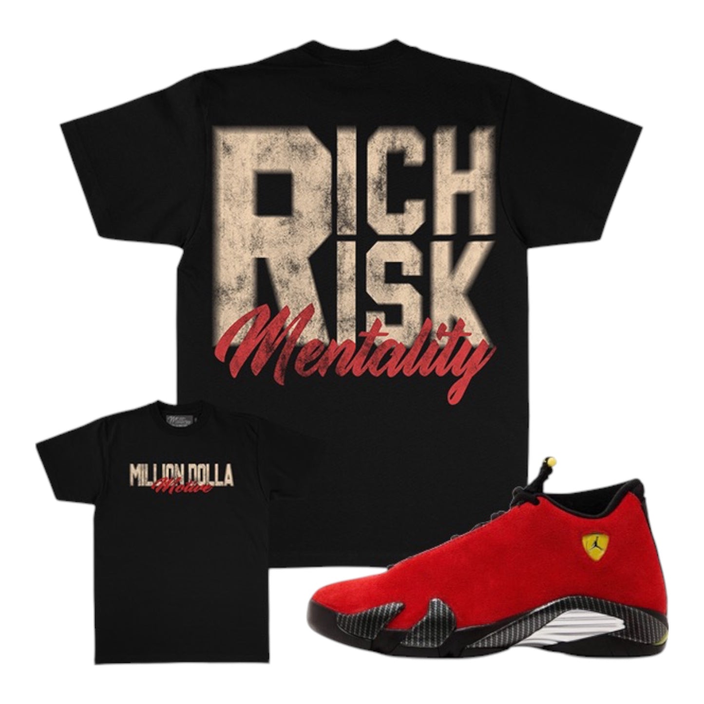 MILLION DOLLA MOTIVE: Rich Risk Mentality SS Tee