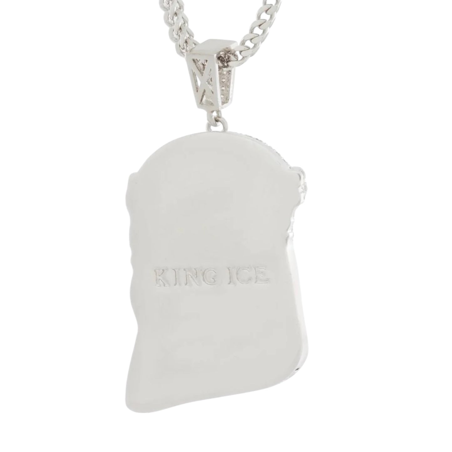 KING ICE: 14K Jesus Necklace