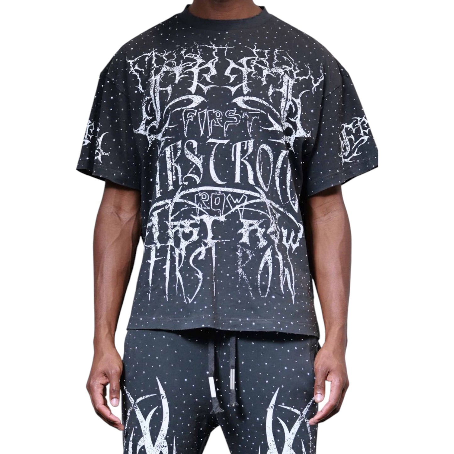 FIRST ROW: Tribal Studded SS Tee FRT2233