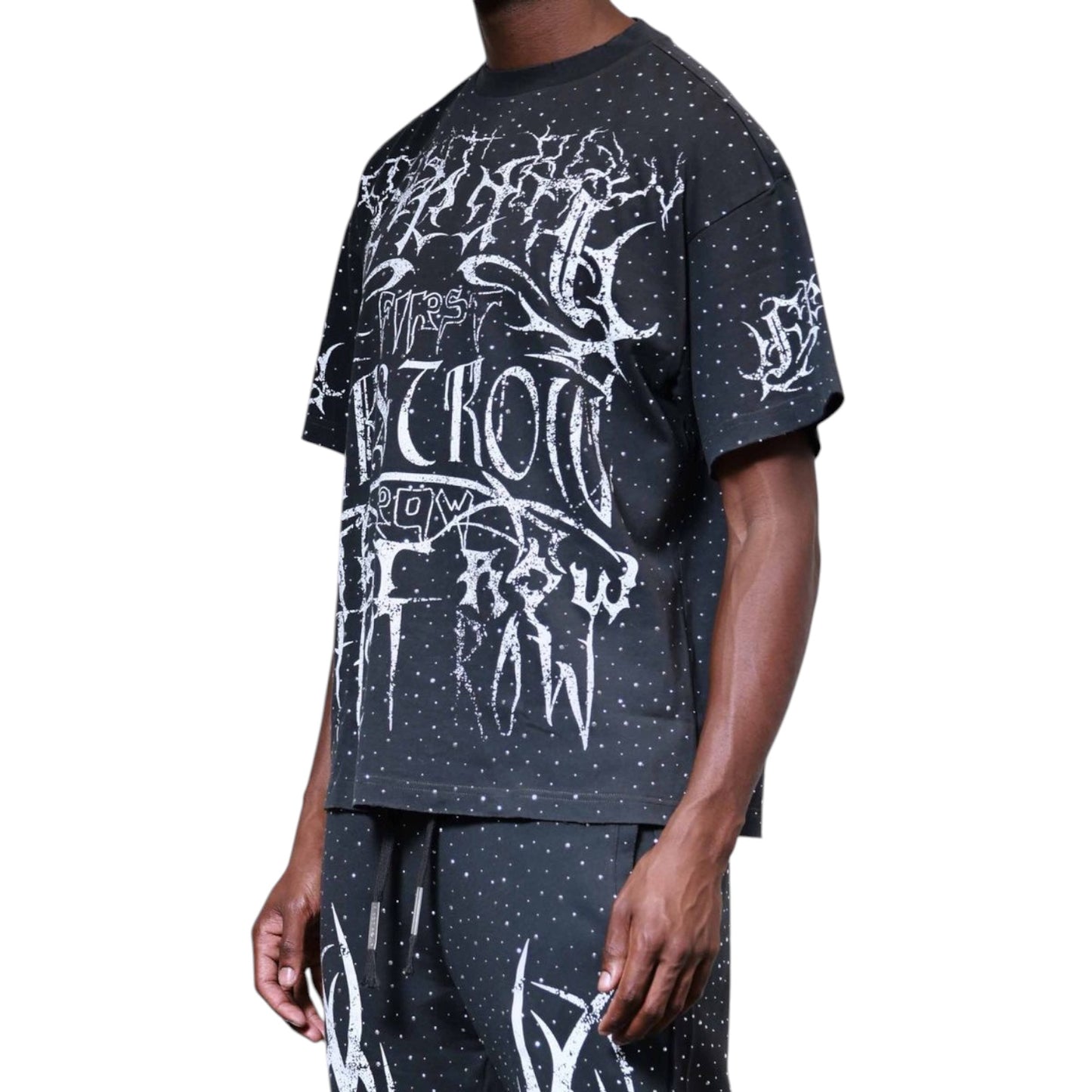 FIRST ROW: Tribal Studded SS Tee FRT2233