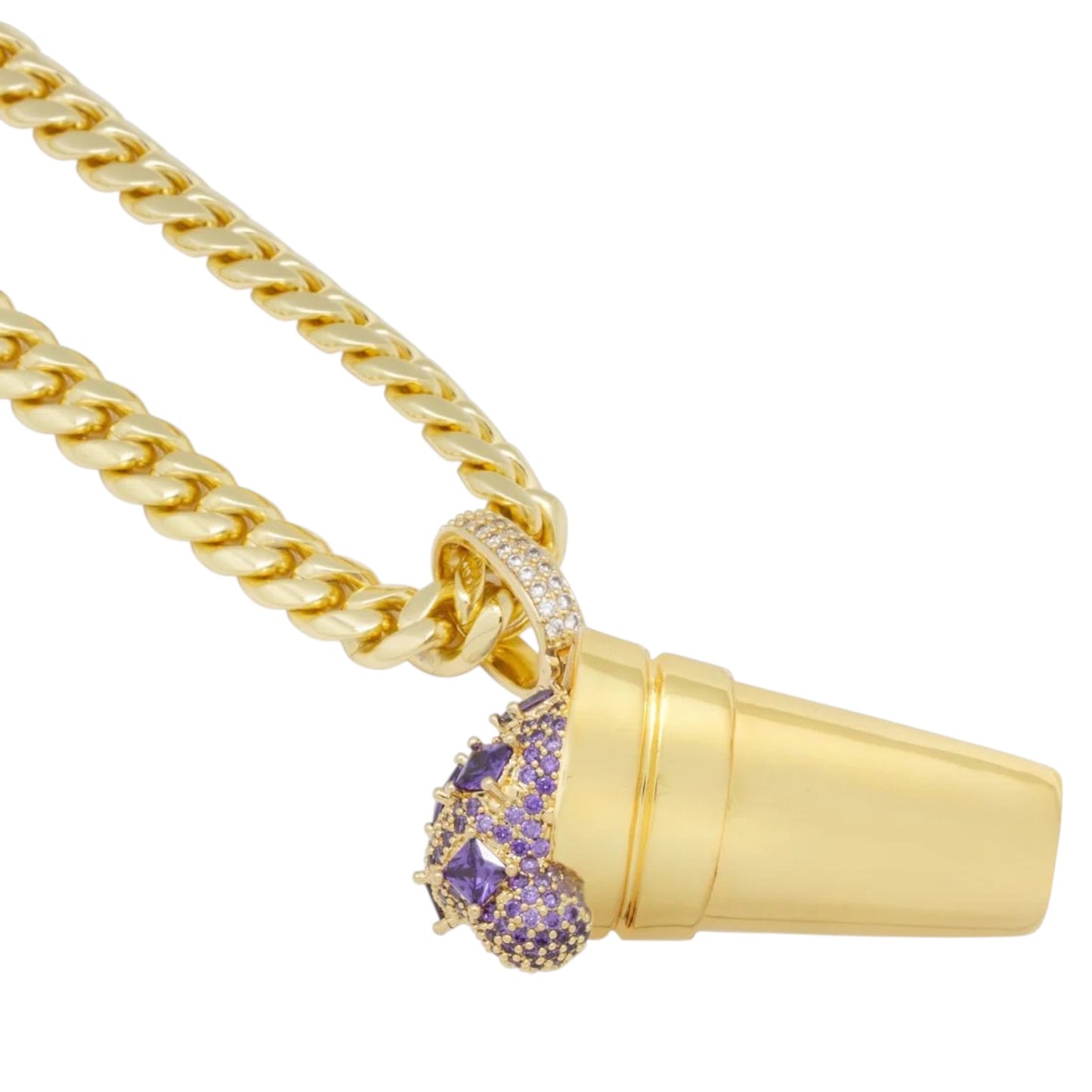 KING ICE: Purple Drank Necklace
