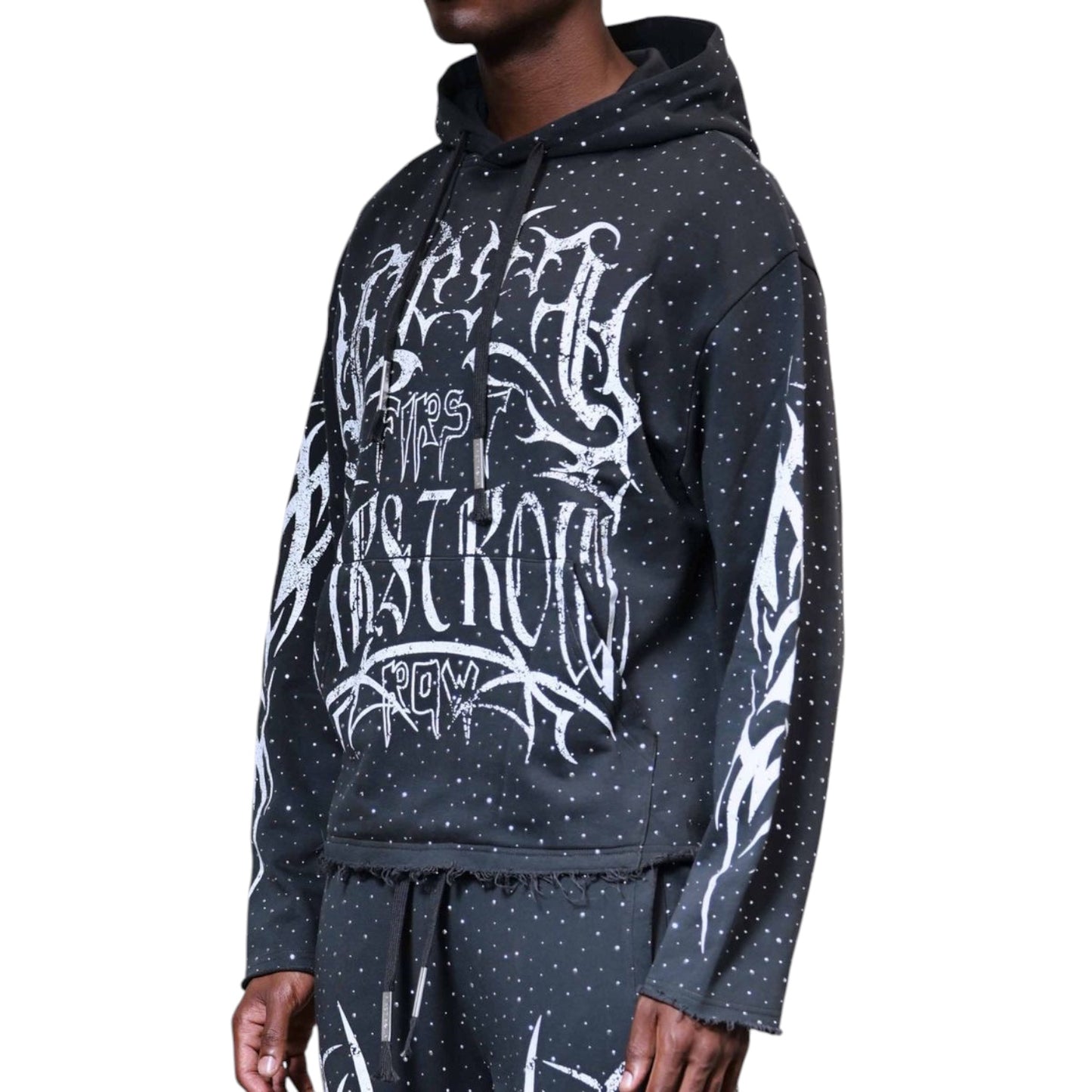 FIRST ROW: Tribal Studded Hoodie FRF2507