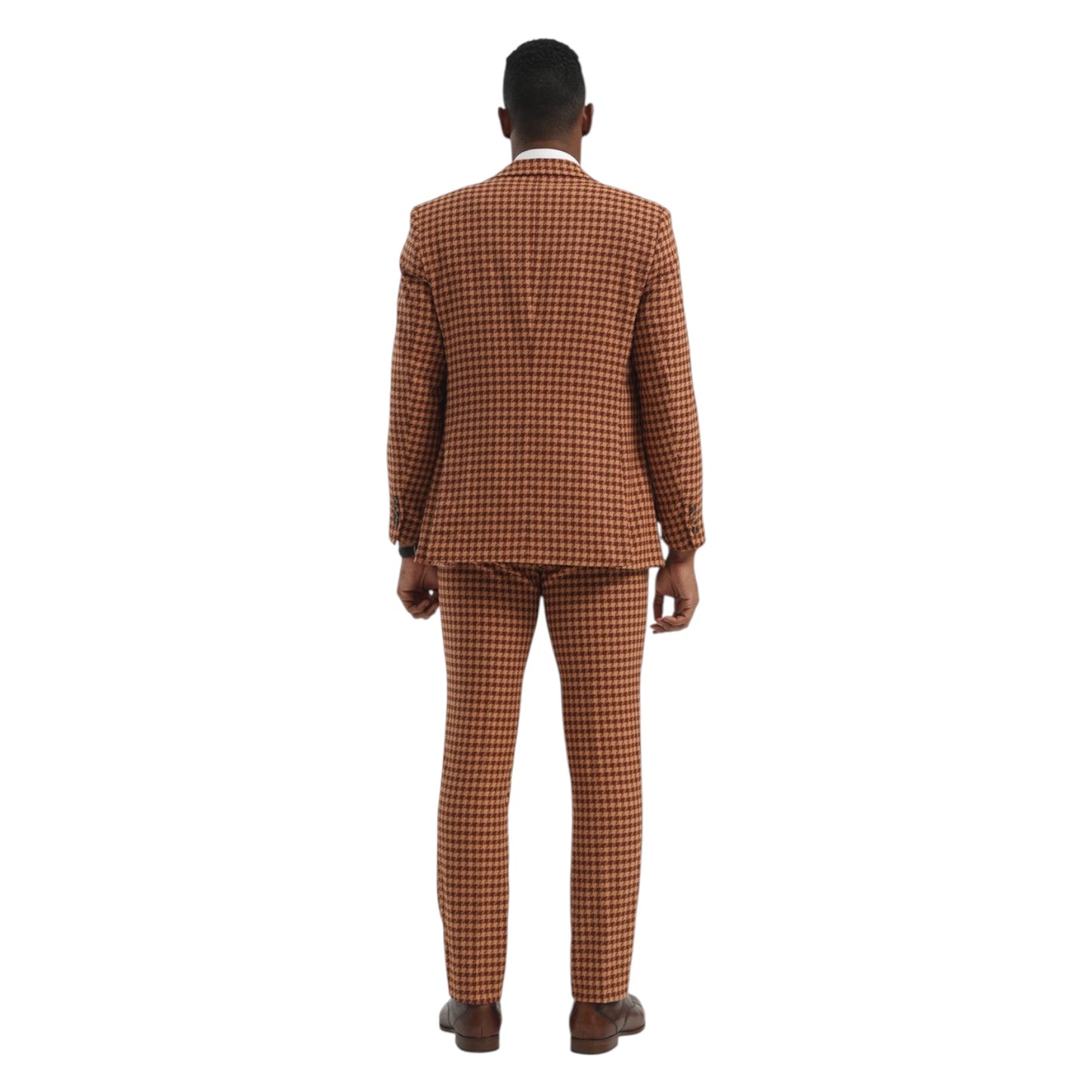 STACY ADAMS: Houndstooth 3pc. Hybrid Suit SM164H1