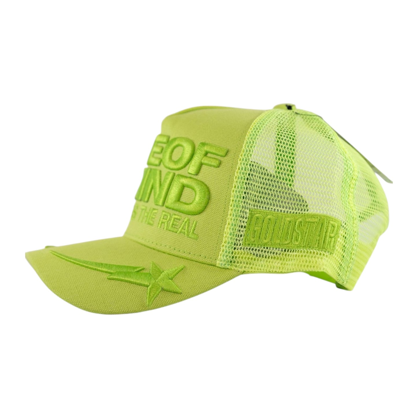 GOLD STAR HATS: One Of A Kind Faux Leather Trucker