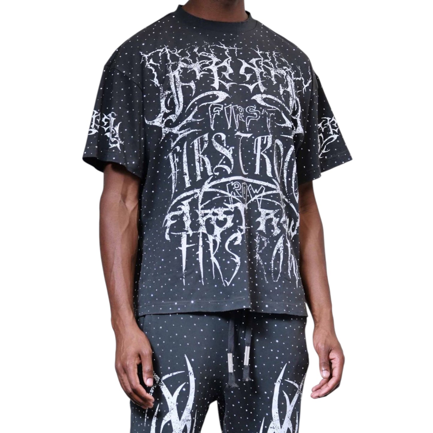 FIRST ROW: Tribal Studded SS Tee FRT2233