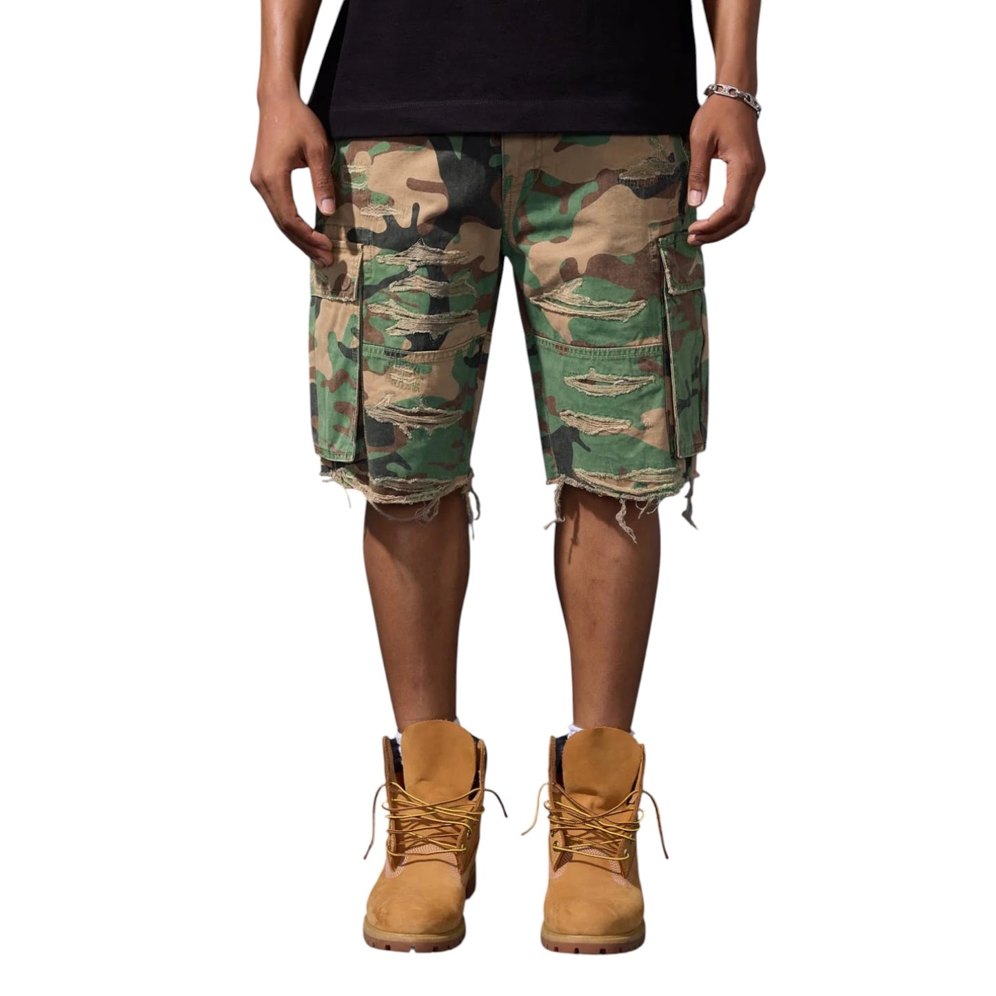 JORDAN CRAIG: Field Ops Cargo Denim Shorts JB103SC