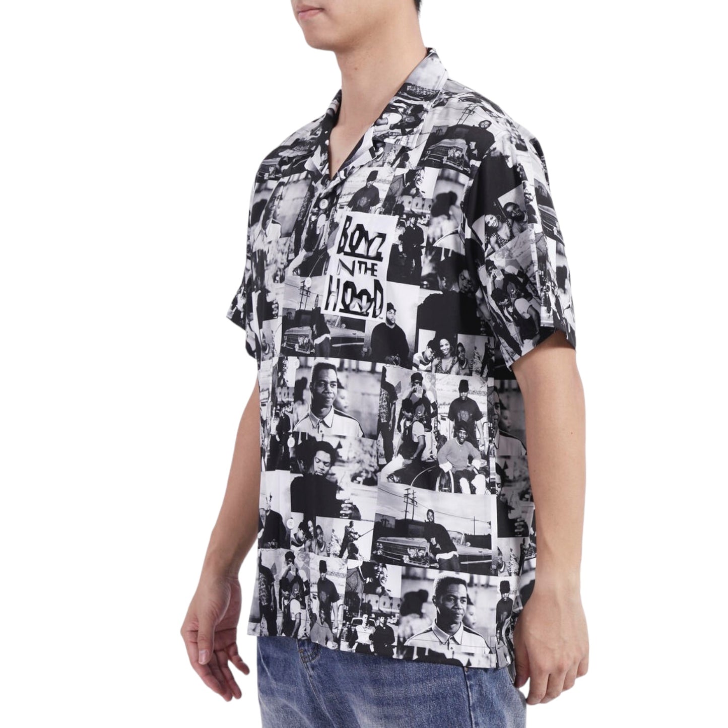 FREEZE MAX: Boyz N The Hood Collage Button Up