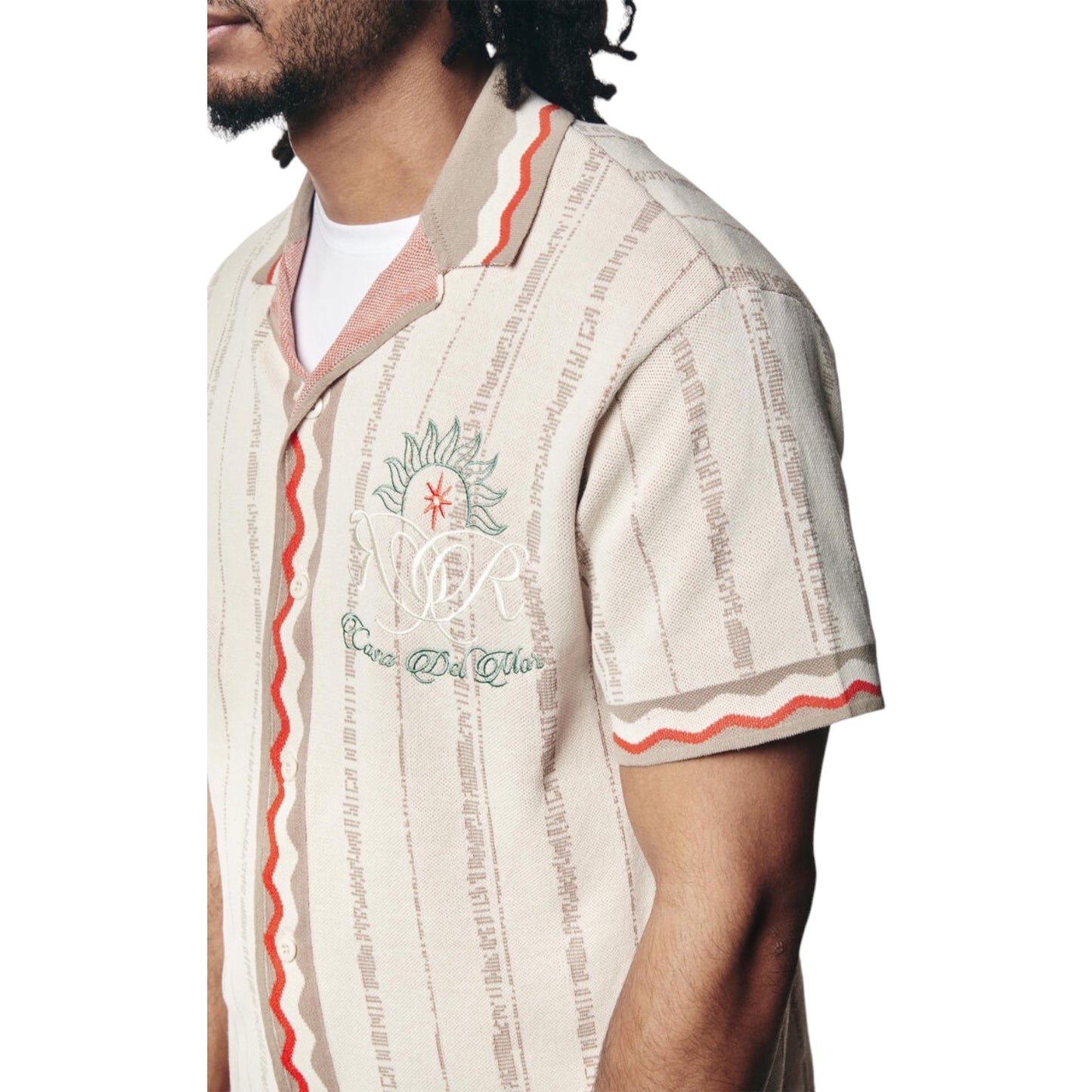 SMOKE RISE: Jacquard Knit Short Set 24271