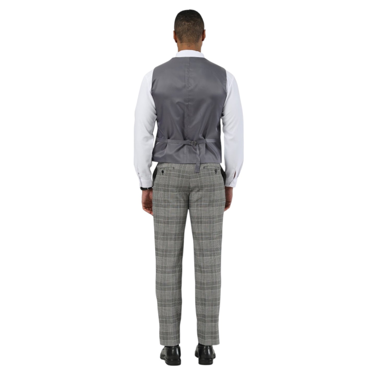 STACY ADAMS: Plaid 3pc. Suit SM204H1