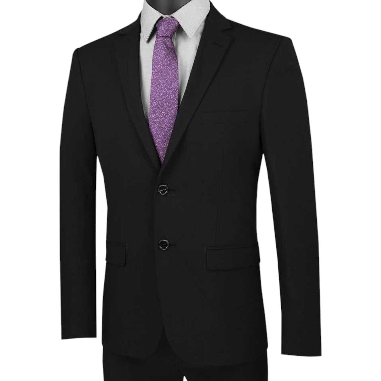 VINCI: 2pc Ultra Slim Solid Suit USDX-1