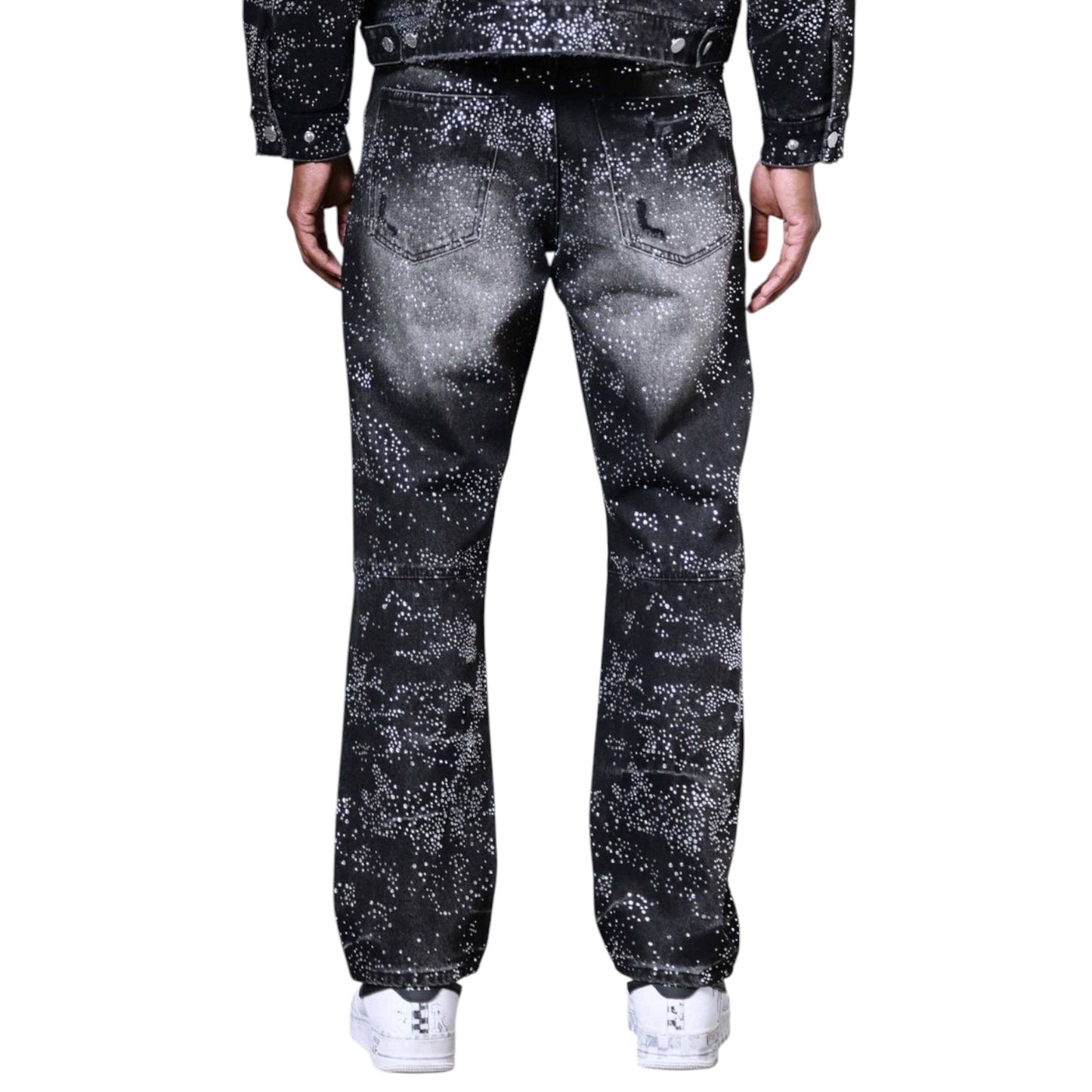 FIRST ROW: Rhinestone Ripped Denim FRD2237