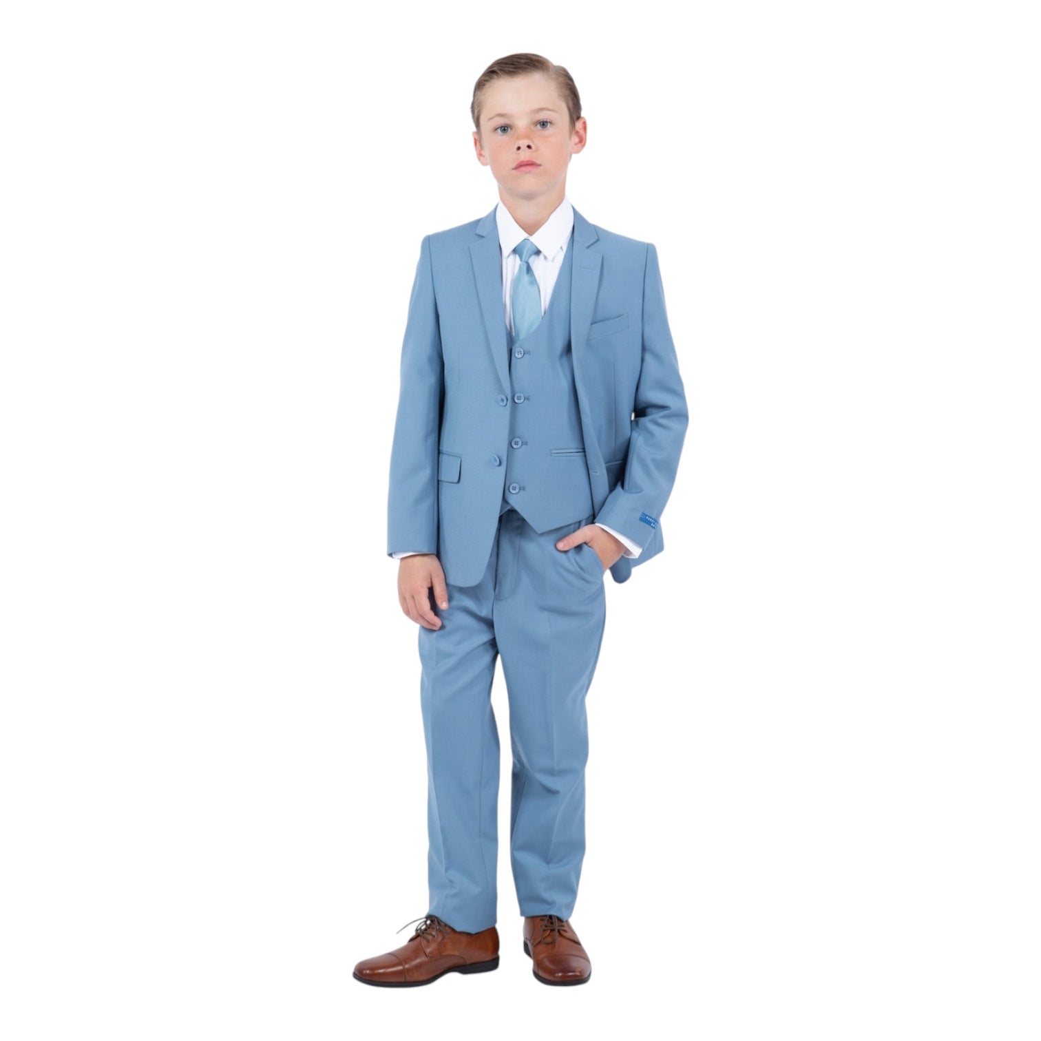 PERRY ELLIS: 5pc. Solid Boys Suit PB363-22