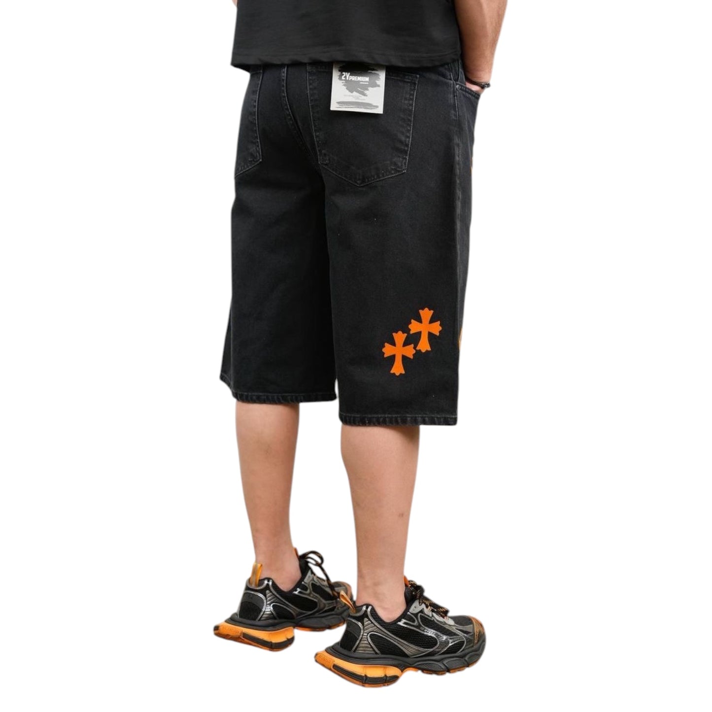 RICH GANG: Cross Denim Shorts 2Y100