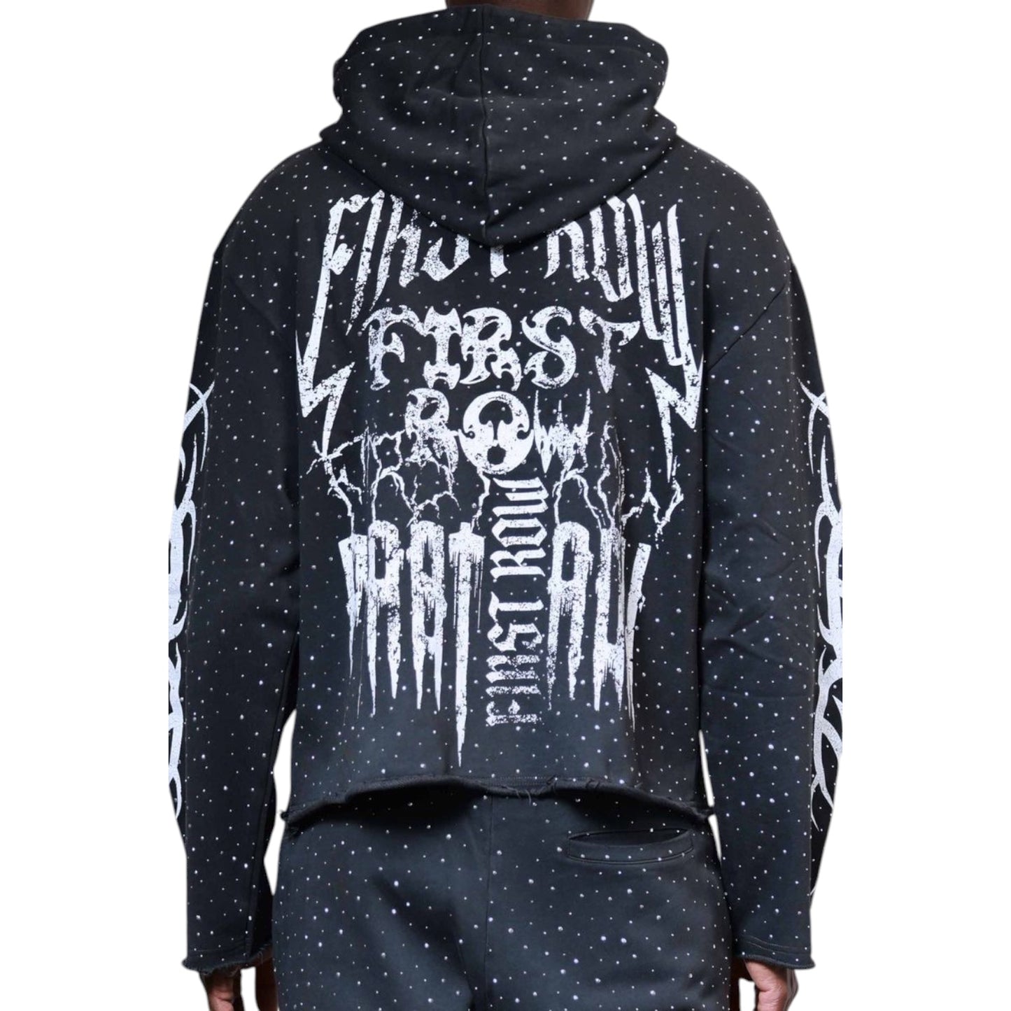 FIRST ROW: Tribal Studded Hoodie FRF2507