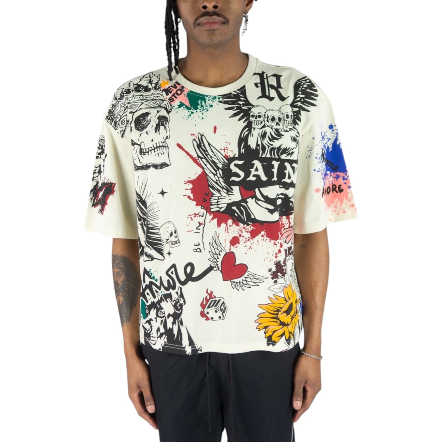 REBEL MINDS: Saint Splatter SS Tee 610-11114