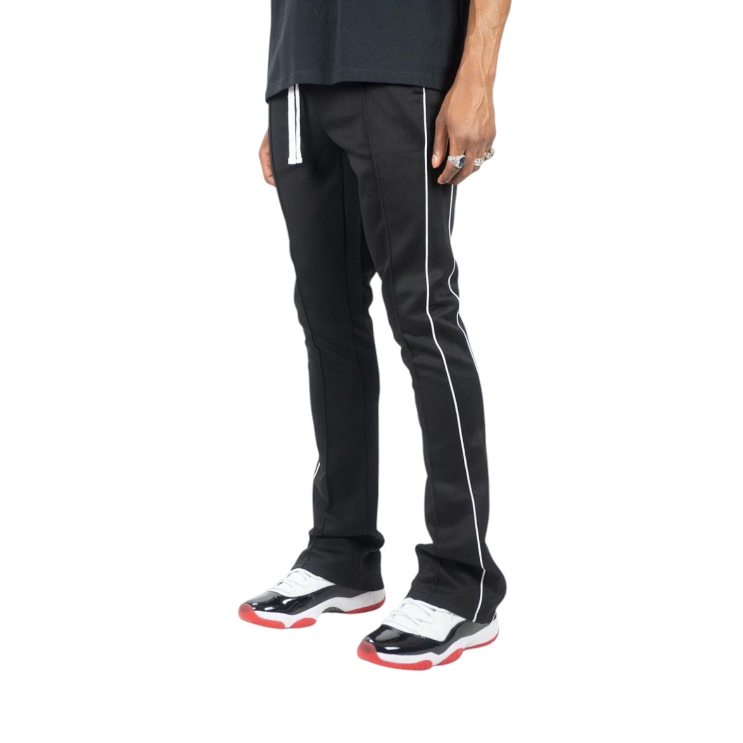 REBEL MINDS: Stacked Track Pants 100-470
