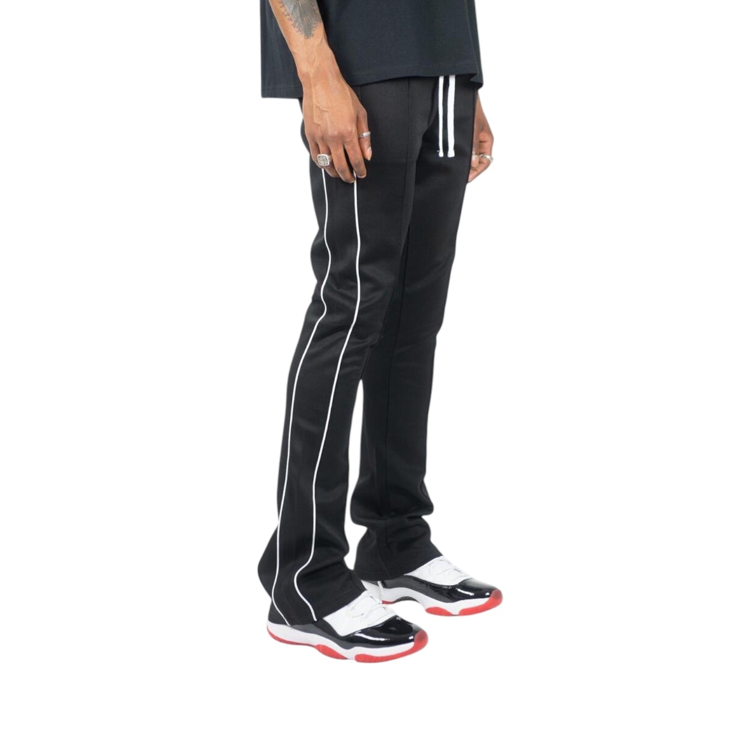 REBEL MINDS: Stacked Track Pants 100-470