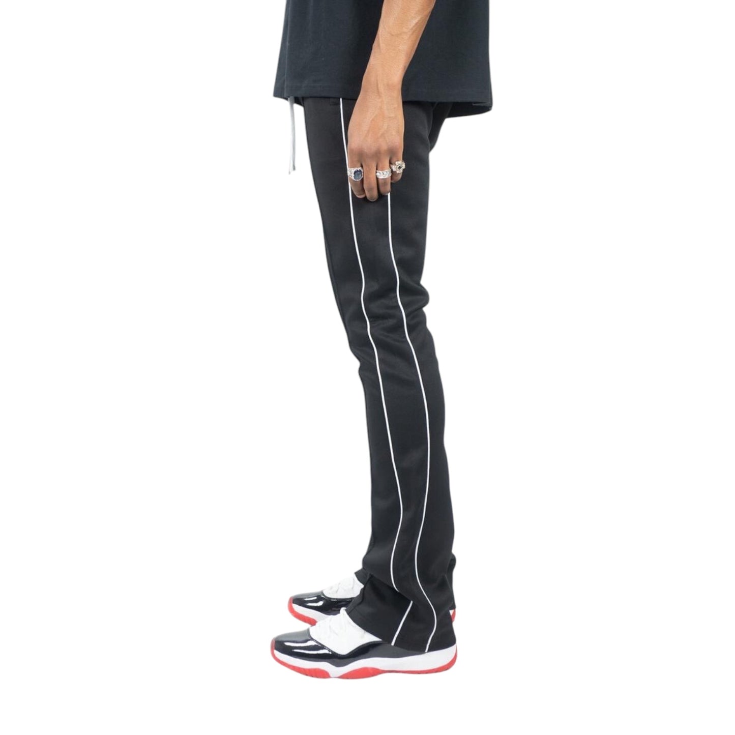 REBEL MINDS: Stacked Track Pants 100-470