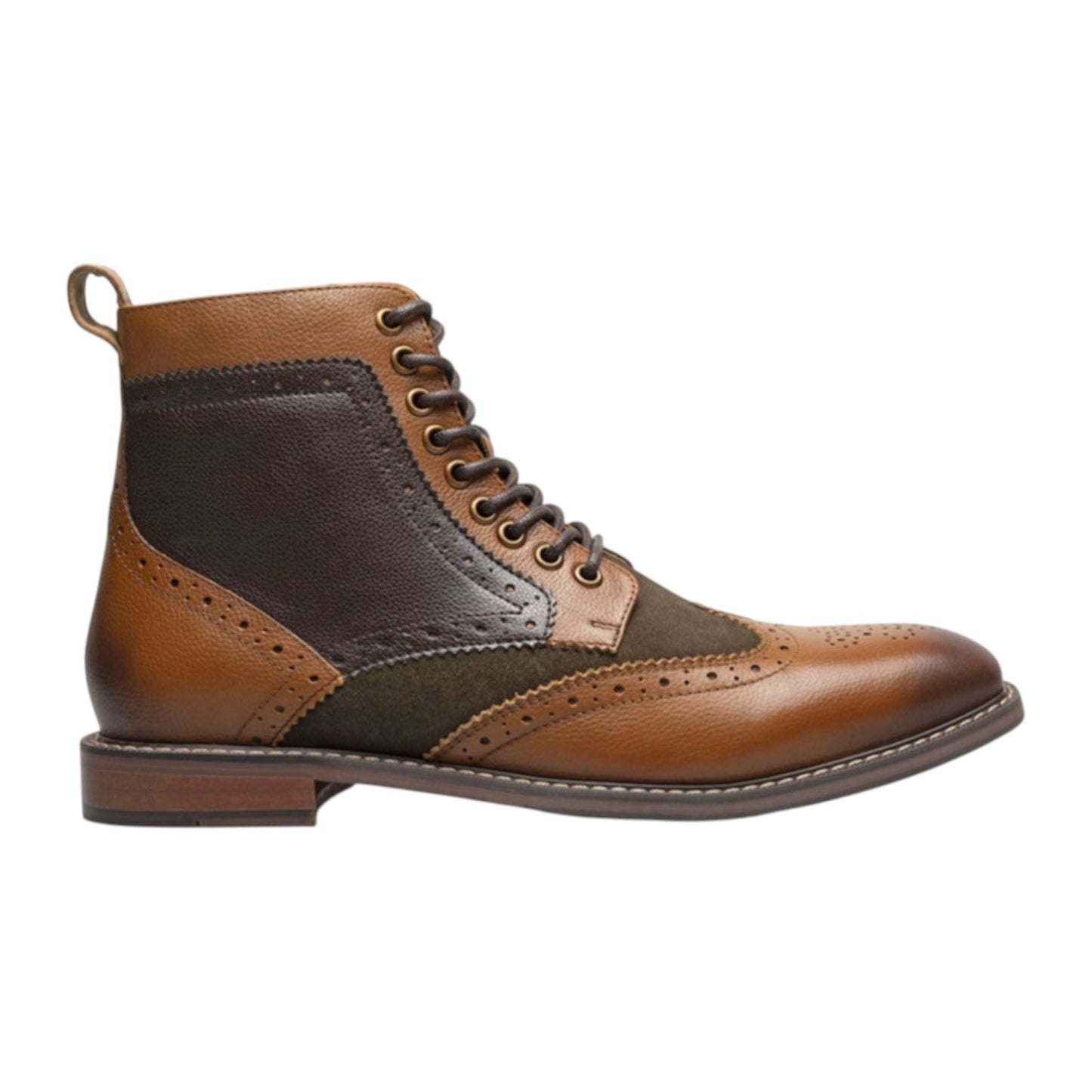 STACY ADAMS: Finnegan Wingtip Lace Up Boot 25427